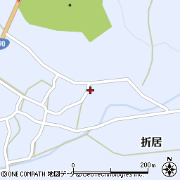 新潟県阿賀野市折居305周辺の地図