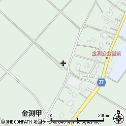 新潟県阿賀野市金渕甲周辺の地図