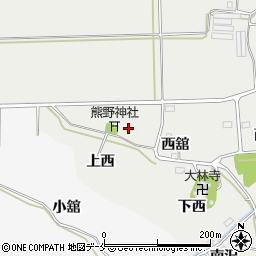 福島県桑折町（伊達郡）伊達崎（中西）周辺の地図