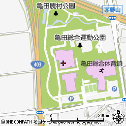 亀田地区公民館周辺の地図
