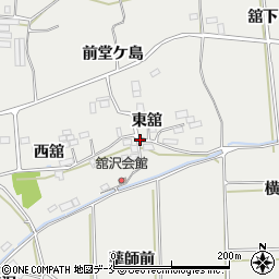 福島県桑折町（伊達郡）伊達崎（東舘）周辺の地図