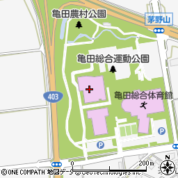 新潟市役所　江南区文化会館周辺の地図