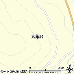 山形県米沢市入田沢大荒沢周辺の地図