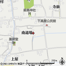 福島県伊達郡桑折町谷地南道場周辺の地図