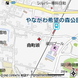 福島県伊達市梁川町南町頭12-8周辺の地図