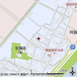 新潟県新潟市江南区横越東町周辺の地図