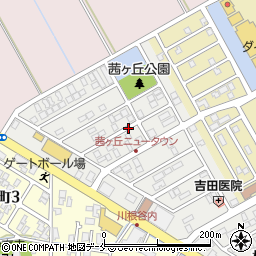 新潟県新潟市江南区茜ケ丘周辺の地図