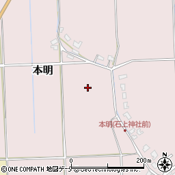 新潟県阿賀野市本明周辺の地図