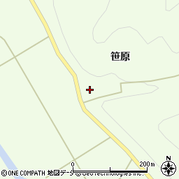 山形県米沢市小野川町笹原周辺の地図