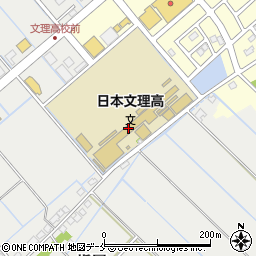日本文理高等学校周辺の地図