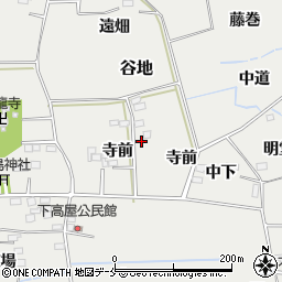 福島県伊達郡桑折町谷地寺前周辺の地図