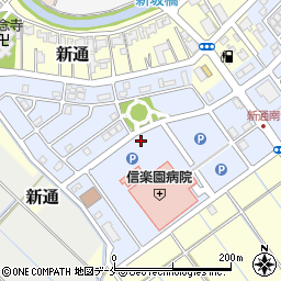 新潟県新潟市西区新通南3丁目周辺の地図