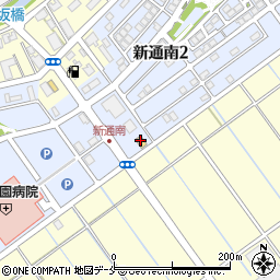 ファミリーマート新潟新通店周辺の地図
