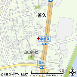 新潟県新潟市西区善久885-1周辺の地図