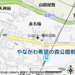 福島県伊達市梁川町赤五輪76周辺の地図