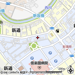 新潟県新潟市西区新通南3丁目5周辺の地図