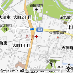 薬王堂　伊達梁川店周辺の地図