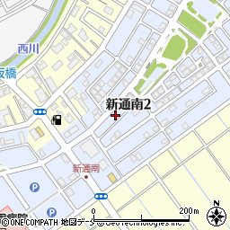 新潟県新潟市西区新通南2丁目14周辺の地図