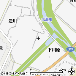 上水道第３水源地周辺の地図