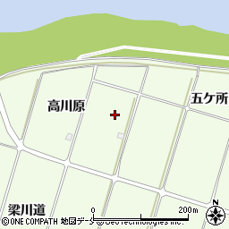 福島県伊達郡国見町徳江高川原周辺の地図