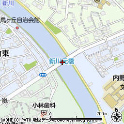 新川元橋周辺の地図
