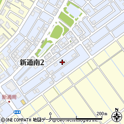 新潟県新潟市西区新通南2丁目9周辺の地図