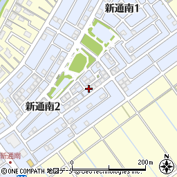 新潟県新潟市西区新通南2丁目6周辺の地図