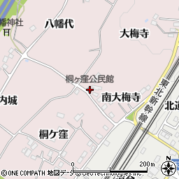桐ヶ窪公民館周辺の地図