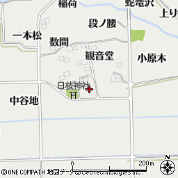 福島県伊達郡桑折町谷地観音堂29周辺の地図