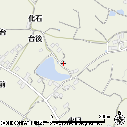 福島県伊達市梁川町八幡台後周辺の地図