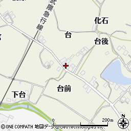 福島県伊達市梁川町八幡台前周辺の地図