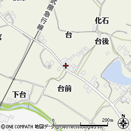 福島県伊達市梁川町八幡（台前）周辺の地図