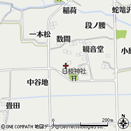 福島県伊達郡桑折町谷地観音堂10周辺の地図