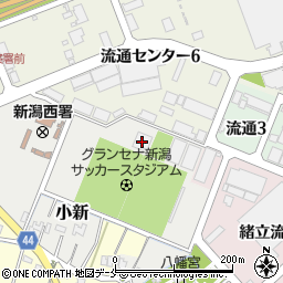 グランセナ新潟サッカースタジアム周辺の地図