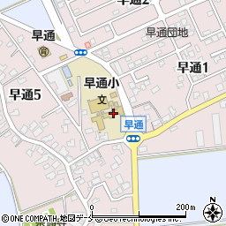 新潟市立早通小学校周辺の地図