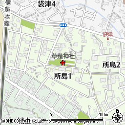 草薙神社周辺の地図