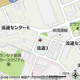新潟中央運送株式会社　本社周辺の地図