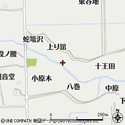 福島県伊達郡桑折町谷地灰出場周辺の地図