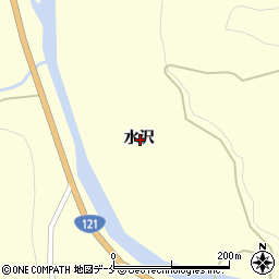 山形県米沢市入田沢水沢周辺の地図