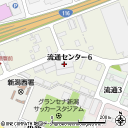 新潟県酒類販売株式会社　西物流センター周辺の地図