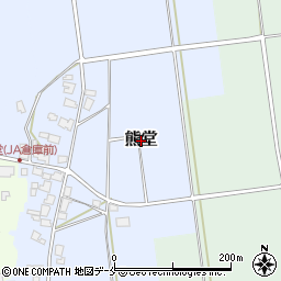 新潟県阿賀野市熊堂周辺の地図