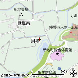 福島県相馬郡新地町小川貝塚周辺の地図