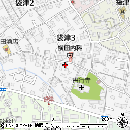 亀田袋津郵便局周辺の地図
