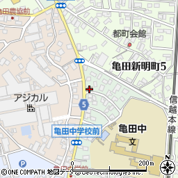 亀田城山郵便局 ＡＴＭ周辺の地図