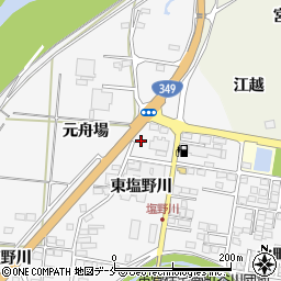 福島県伊達市梁川町東塩野川23周辺の地図