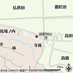福島県国見町（伊達郡）徳江（熊野）周辺の地図