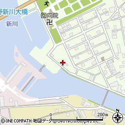 新潟市老人憩いの家　新川荘周辺の地図