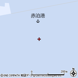 赤泊港周辺の地図