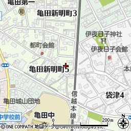 新潟県新潟市江南区亀田新明町4丁目5周辺の地図