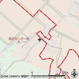 新潟県阿賀野市滝沢周辺の地図